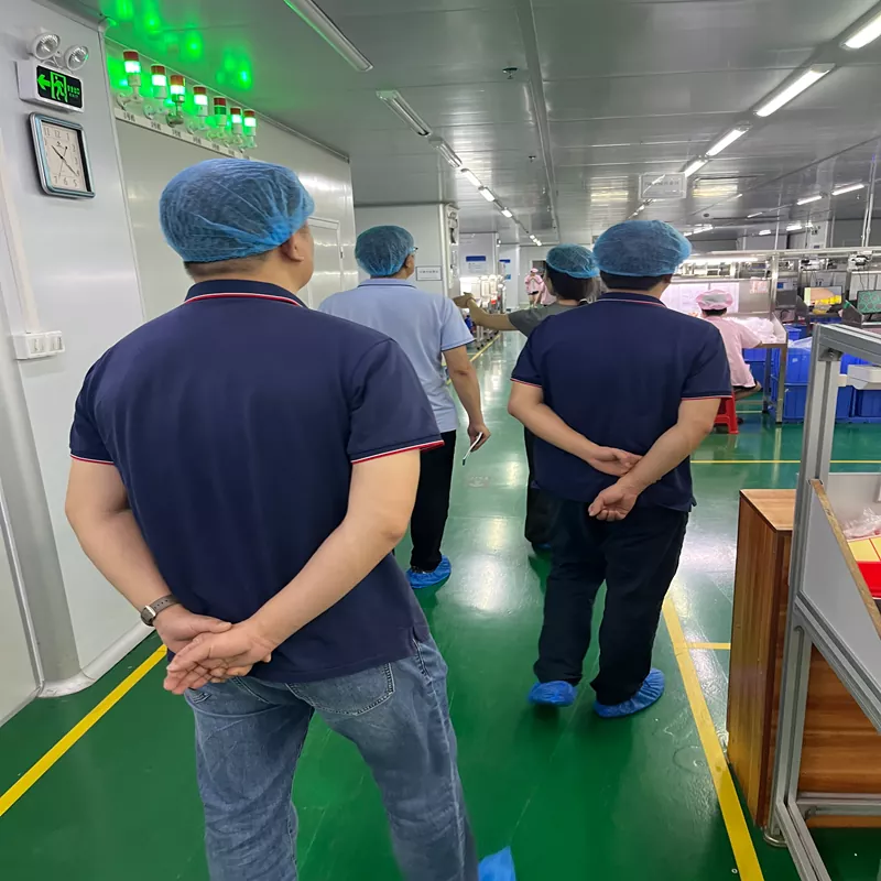 Visite de l'usine du client : découvrez notre atelier sans poussière de classe 100 000 et notre processus de fabrication de silicone