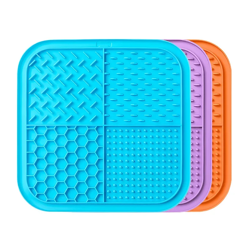 Assiettes alimentaires en silicone pour animaux de compagnie